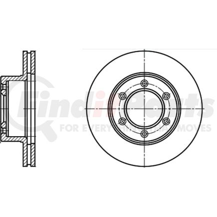 420168 by ATE BRAKE PRODUCTS - ATE Original Front Disc Brake Rotor 420168 for Toyota