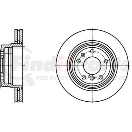 ATE Brake Products 420181 Disc Brake Rotor Set ATE Original Rear Disc Brake Rotor 420181 for BMW