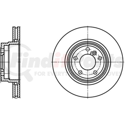 ATE Brake Products 420182 Disc Brake Rotor Set ATE Original Rear Disc Brake Rotor 420182 for BMW
