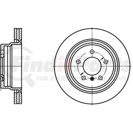 ATE Brake Products 420189 Disc Brake Rotor ATE Original Rear Left Disc Brake Rotor 420189 for BMW