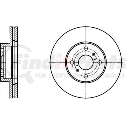 ATE Brake Products 420175 Disc Brake Rotor Set ATE Original Front Disc Brake Rotor 420175 for Toyota