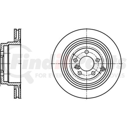 ATE Brake Products 420200 Disc Brake Rotor ATE Original Rear Disc Brake Rotor 420200 for Land Rover
