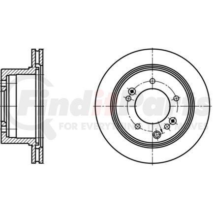 420202 by ATE BRAKE PRODUCTS - ATE Original Rear Disc Brake Rotor 420202 for Kia