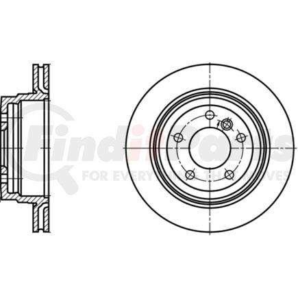 420204 by ATE BRAKE PRODUCTS - ATE Original Rear Disc Brake Rotor 420204 for BMW