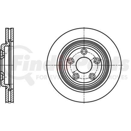 ATE Brake Products 420708 Disc Brake Rotor Set ATE Original Rear Disc Brake Rotor 420708 for Ford, Jaguar, Lincoln