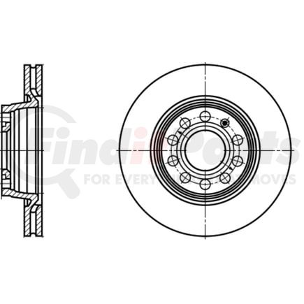 ATE Brake Products 422152 Disc Brake Rotor Set ATE Original Rear Disc Brake Rotor 422152 for Audi