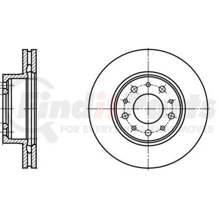 ATE Brake Products 422138 Disc Brake Rotor Set ATE Original Front Disc Brake Rotor 422138 for Volvo