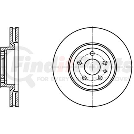 ATE Brake Products 422145 Disc Brake Rotor Set ATE Original Front Disc Brake Rotor 422145 for Alfa Romeo
