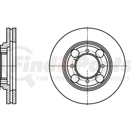 ATE Brake Products 422170 Disc Brake Rotor Set ATE Original Front Disc Brake Rotor 422170 for Hyundai