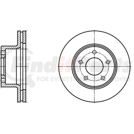 ATE Brake Products 422181 Disc Brake Rotor Set ATE Original Front Disc Brake Rotor 422181 for American Motors, Jeep