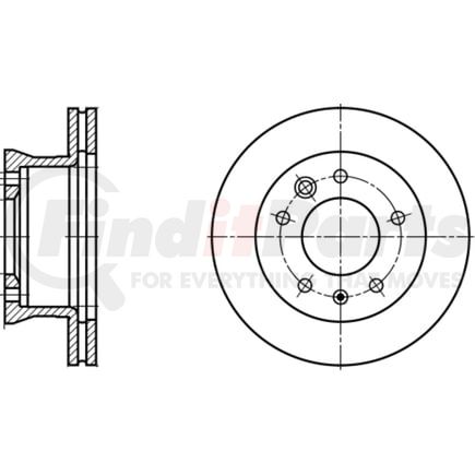 422161 by ATE BRAKE PRODUCTS - ATE Original Front Disc Brake Rotor 422161 for Dodge