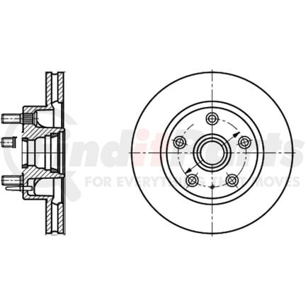 ATE Brake Products 422217 Disc Brake Rotor Set ATE Original Front Disc Brake Rotor 422217 for Volvo