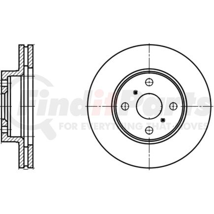 ATE Brake Products 422246 Disc Brake Rotor Set ATE Original Front Disc Brake Rotor 422246 for Scion, Toyota