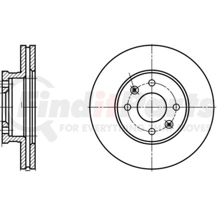 ATE Brake Products 422260 Disc Brake Rotor Set ATE Original Front Disc Brake Rotor 422260 for Hyundai, Kia