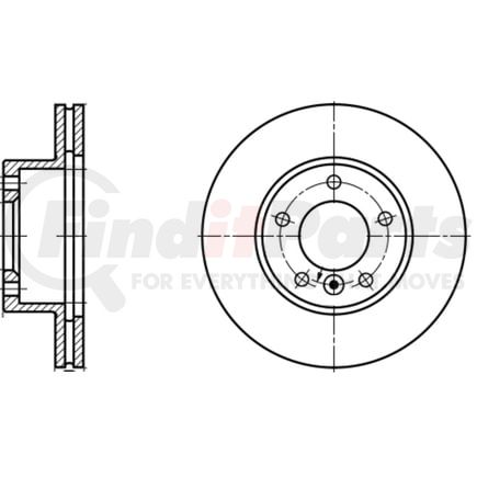 423108 by ATE BRAKE PRODUCTS - ATE Original Front Disc Brake Rotor 423108 for Jaguar