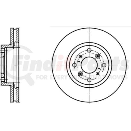 ATE Brake Products 423106 Disc Brake Rotor Set ATE Original Front Disc Brake Rotor 423106 for Honda