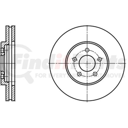 ATE Brake Products 423120 Disc Brake Rotor Set ATE Original Front Disc Brake Rotor 423120 for Chrysler, Dodge, Plymouth