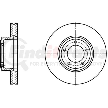 424174 by ATE BRAKE PRODUCTS - ATE Original Front Disc Brake Rotor 424174 for Jaguar