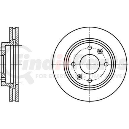 ATE Brake Products 424184 Disc Brake Rotor Set ATE Original Front Disc Brake Rotor 424184 for Hyundai