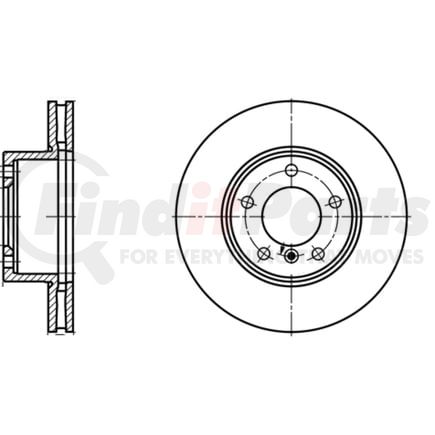 424197 by ATE BRAKE PRODUCTS - ATE Original Front  Disc Brake Rotor 424197 for BMW