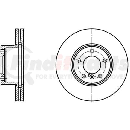 424203 by ATE BRAKE PRODUCTS - ATE Original Front  Disc Brake Rotor 424203 for BMW