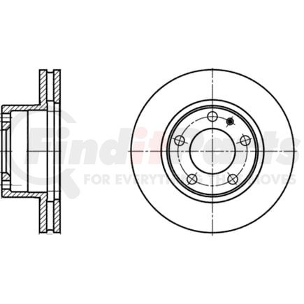 ATE Brake Products 425104 Disc Brake Rotor Set ATE Original Front Disc Brake Rotor 425104 for BMW