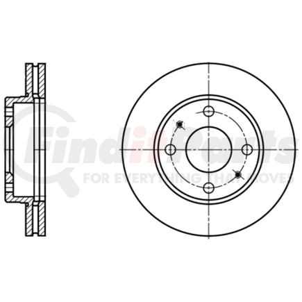 ATE Brake Products 424706 Disc Brake Rotor Set ATE Original Front Disc Brake Rotor 424706 for Hyundai