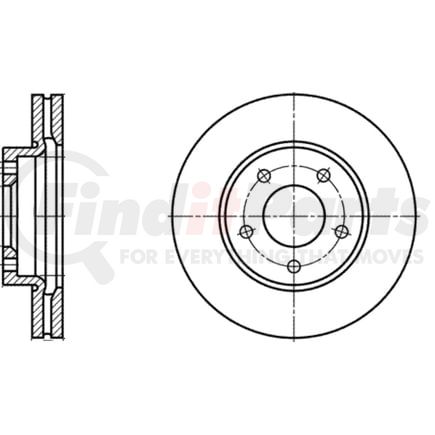 ATE Brake Products 425165 Disc Brake Rotor Set ATE Original Front Disc Brake Rotor 425165 for Mazda