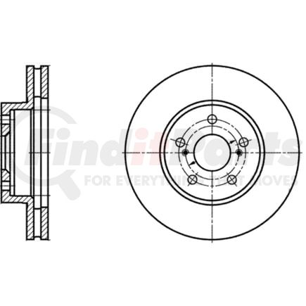 425196 by ATE BRAKE PRODUCTS - ATE Original Front  Disc Brake Rotor 425196 for Lexus, Toyota