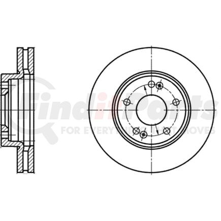 426126 by ATE BRAKE PRODUCTS - ATE Original Front Disc Brake Rotor 426126 for Hyundai