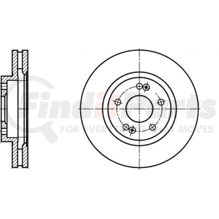 ATE Brake Products 426127 Disc Brake Rotor Set ATE Original Front Disc Brake Rotor 426127 for Hyundai