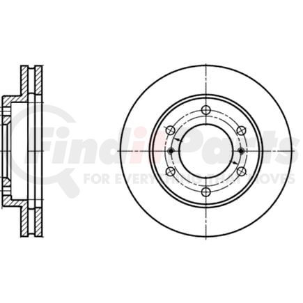 ATE Brake Products 426145 Disc Brake Rotor Set ATE Original Front Disc Brake Rotor 426145 for Mitsubishi