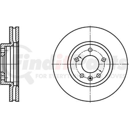 426166 by ATE BRAKE PRODUCTS - ATE Original Front Disc Brake Rotor 426166 for Chevrolet