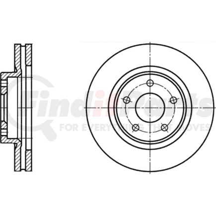 426170 by ATE BRAKE PRODUCTS - ATE Original Front Disc Brake Rotor 426170 for Chrysler, Mitsubishi Vehicles
