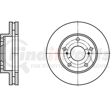 428114 by ATE BRAKE PRODUCTS - ATE Original Front Disc Brake Rotor 428114 for Toyota