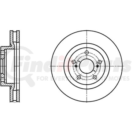 428159 by ATE BRAKE PRODUCTS - ATE Original Front Disc Brake Rotor 428159 for Lexus, Scion, Toyota