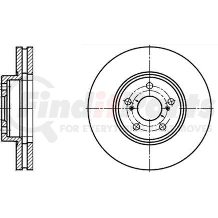 ATE Brake Products 428183 Disc Brake Rotor Set ATE Original Front Disc Brake Rotor 428183 for Toyota