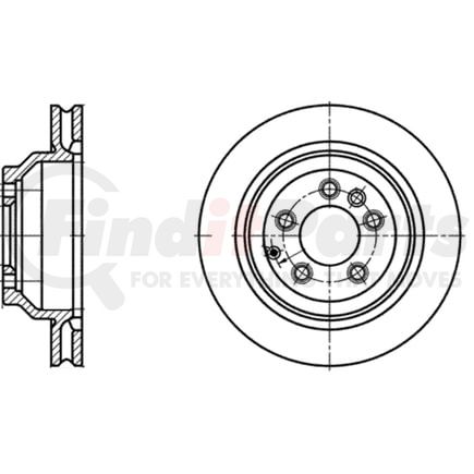 428169 by ATE BRAKE PRODUCTS - ATE Original Rear Disc Brake Rotor 428169 for Audi, Porsche
