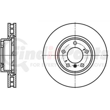 ATE Brake Products 428199 Disc Brake Rotor ATE Original Front Right Disc Brake Rotor 428199 for BMW