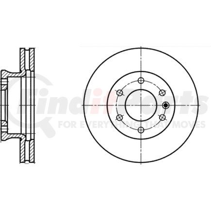 428203 by ATE BRAKE PRODUCTS - ATE Original Front  Disc Brake Rotor 428203 for Mercedes Benz