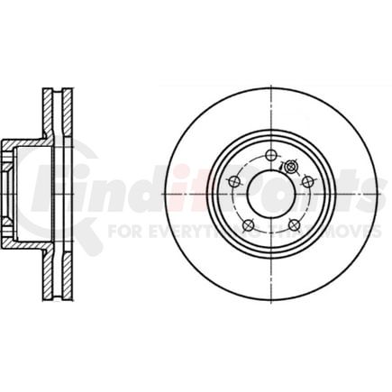 428254 by ATE BRAKE PRODUCTS - ATE Original Front Disc Brake Rotor 428254 for BMW
