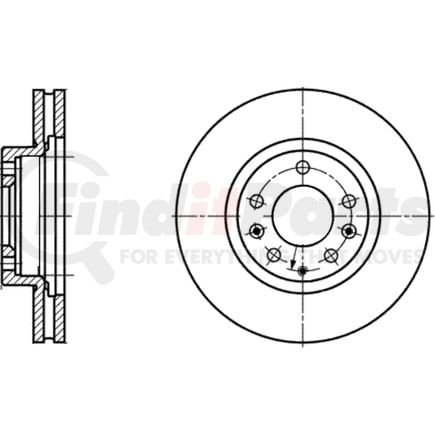 428228 by ATE BRAKE PRODUCTS - ATE Original Front Disc Brake Rotor 428228 for Mazda