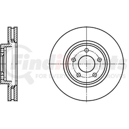 428229 by ATE BRAKE PRODUCTS - ATE Original Front Disc Brake Rotor 428229 for Jaguar