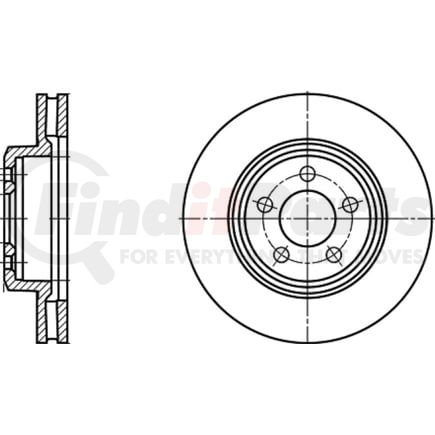 ATE Brake Products 428266 Disc Brake Rotor ATE Original Front Disc Brake Rotor 428266 for Chrysler, Dodge