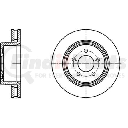 ATE Brake Products 428270 Disc Brake Rotor Set ATE Original Front Disc Brake Rotor 428270 for Dodge, Jeep
