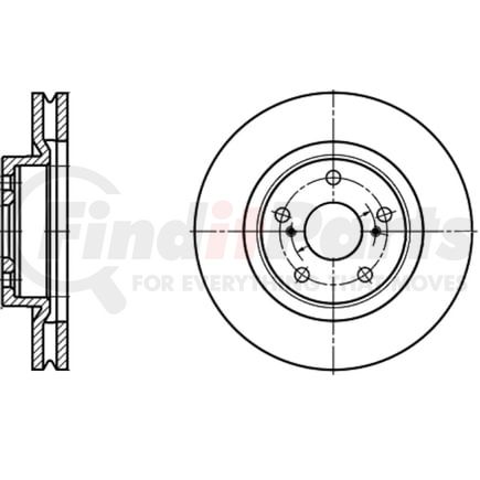 428274 by ATE BRAKE PRODUCTS - ATE Original Front Disc Brake Rotor 428274 for Lexus, Toyota