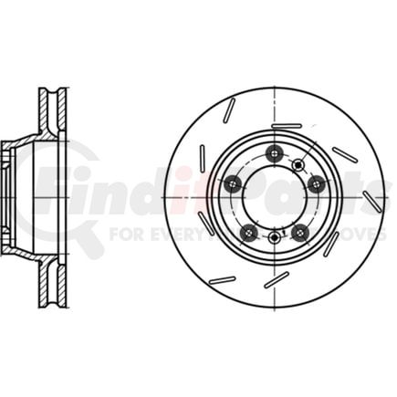 428282 by ATE BRAKE PRODUCTS - ATE Original Rear Left Disc Brake Rotor 428282 for Porsche