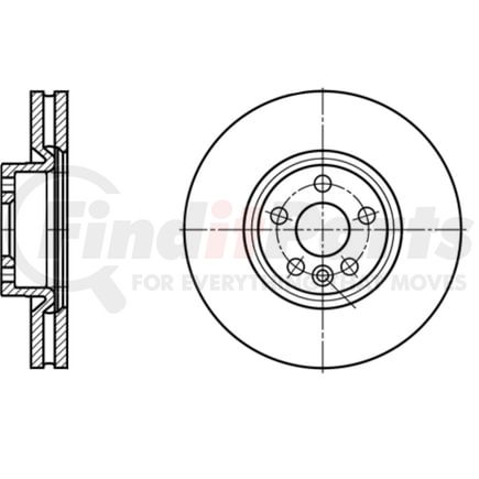 428310 by ATE BRAKE PRODUCTS - ATE Original Front Disc Brake Rotor 428310 for Volvo