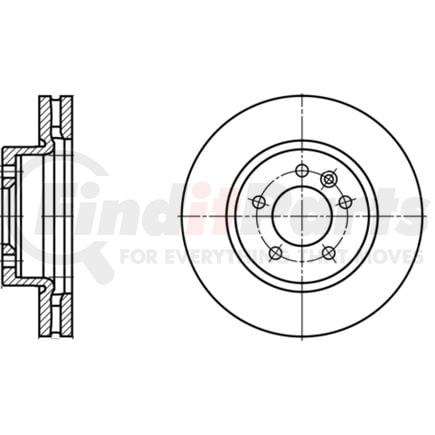 ATE Brake Products 430178 Disc Brake Rotor ATE Original Front Disc Brake Rotor 430178 for Land Rover