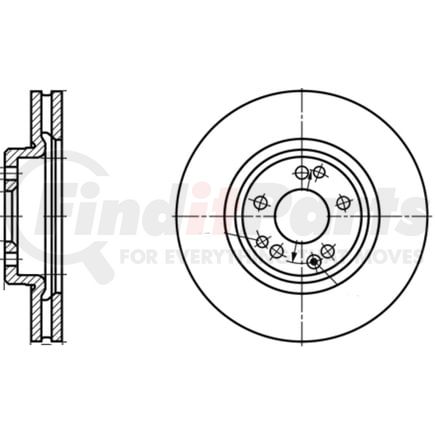 ATE Brake Products 430121 Disc Brake Rotor ATE Original Front Left Disc Brake Rotor 430121 for Mercedes Benz